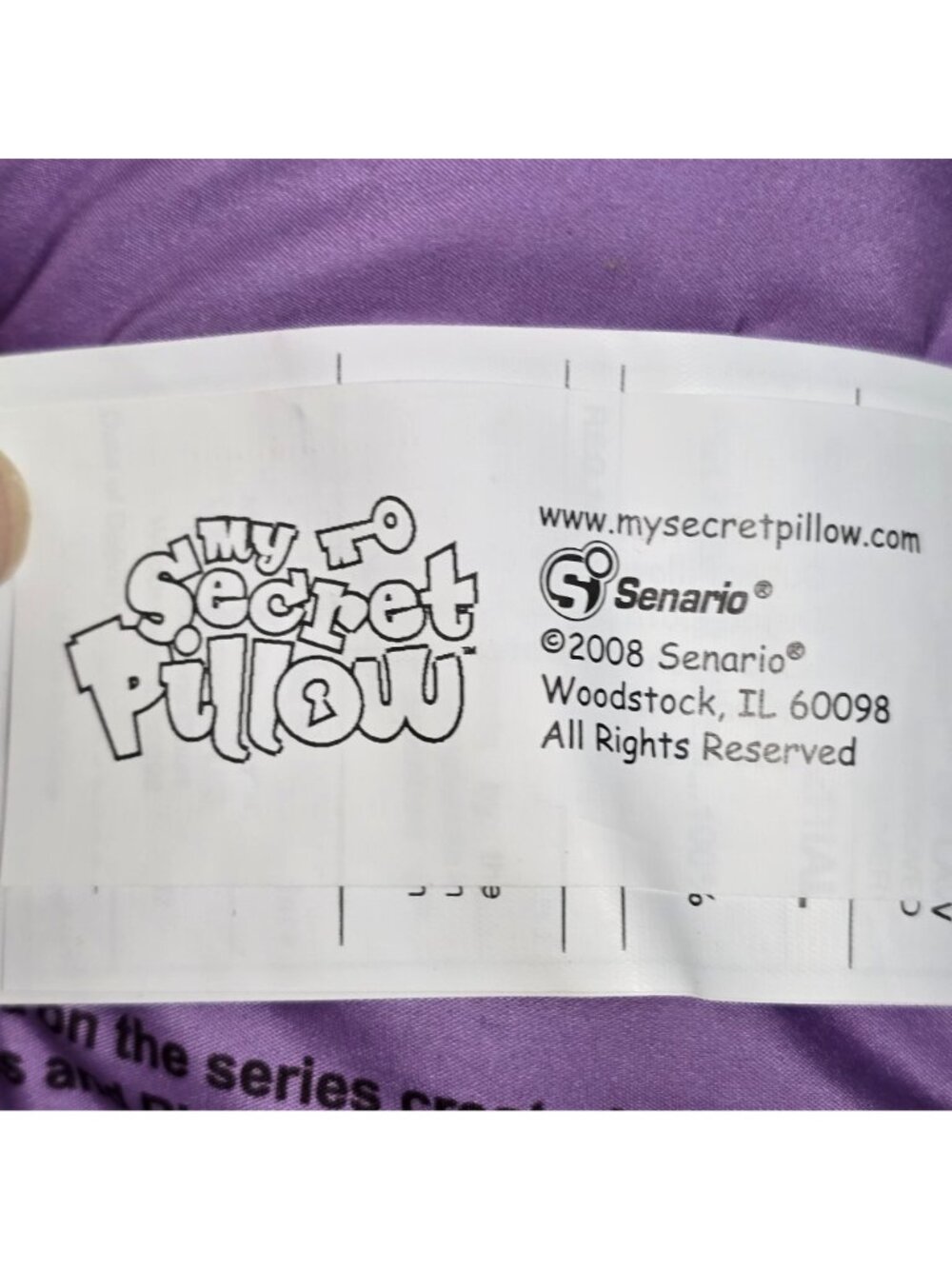 Hannah Montana My Secret Pillow With Lock & Key 2008 Senario Purple Diary - Picture 4 of 15